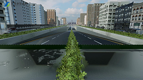 水利挡板三维动画